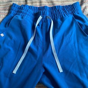 Figs High Waisted Jogger Royal Blue Size Medium/petite